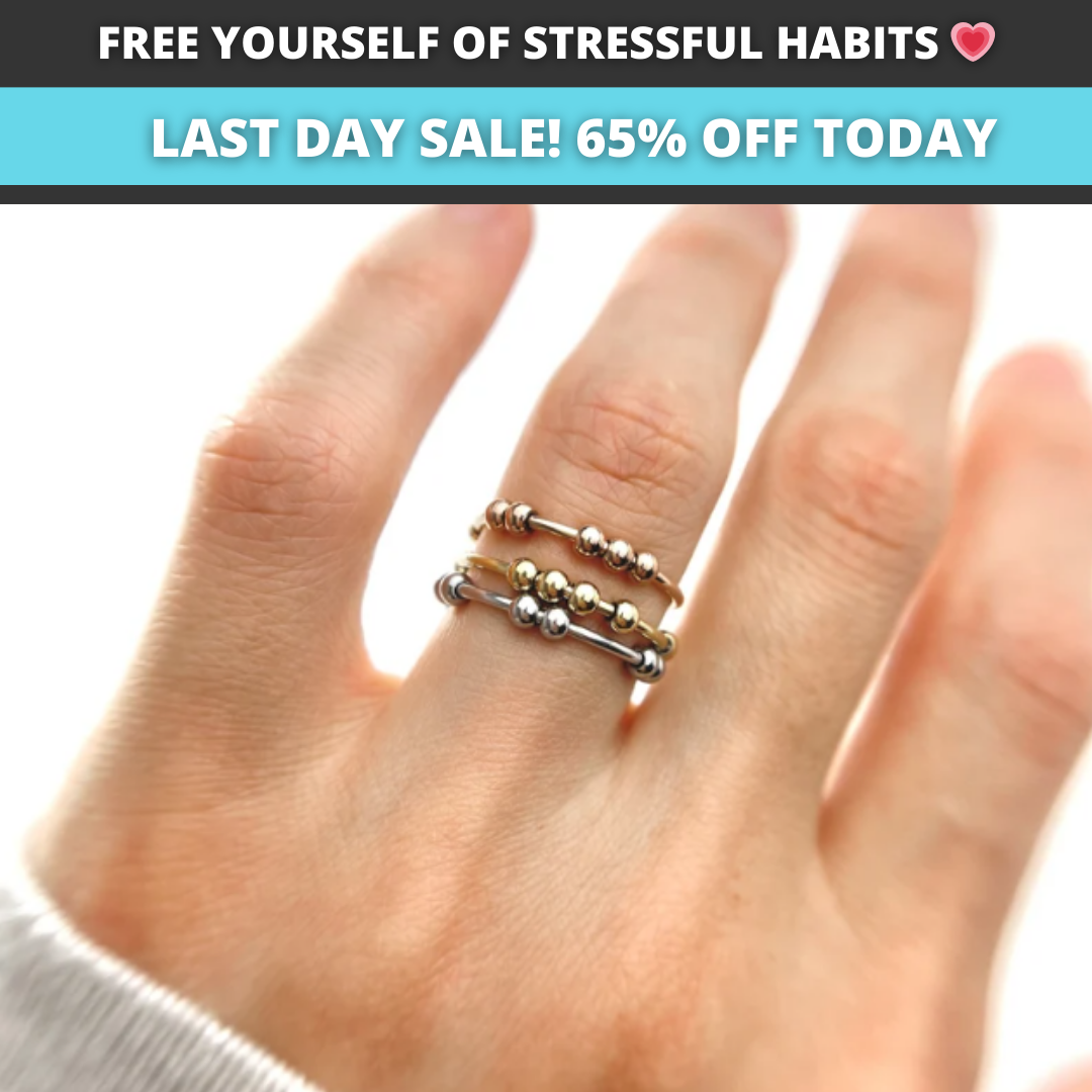 Fidget Beads Ring – Spinning Anxiety Relief Ring