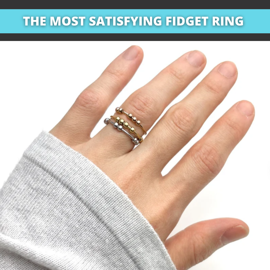 Fidget Beads Ring – Spinning Anxiety Relief Ring