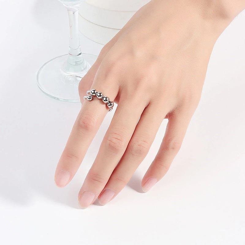 Fidget Beads Ring – Spinning Anxiety Relief Ring