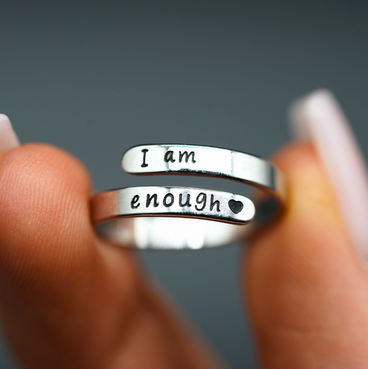 I Am Enough Ring – Affirmation Ring for Self-Love